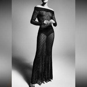 Zara off the shoulder lace dress